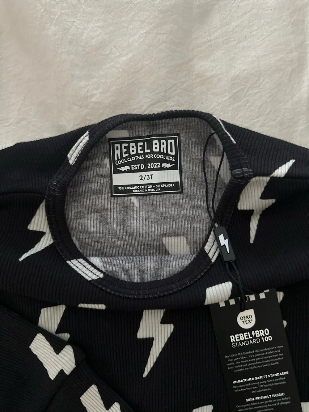 Rebel Bro organic ribbed set